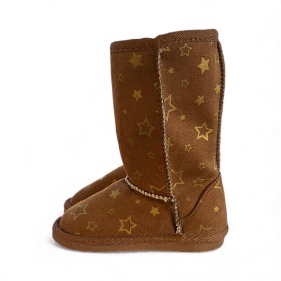 Airwalk Toddler Cognac w/ Stars Emma Winter Boots- Size 6 - Picture 6 of 7
